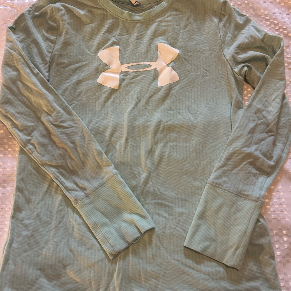 Under Armour Kids Long Sleeve Tee - Light Green